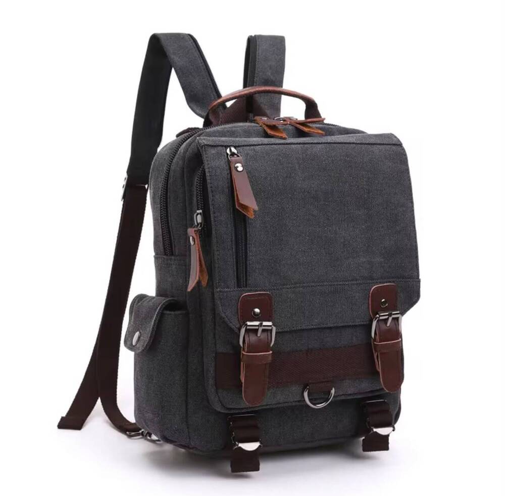 Vintage Style Canvas Multi-functional Sling Backpack