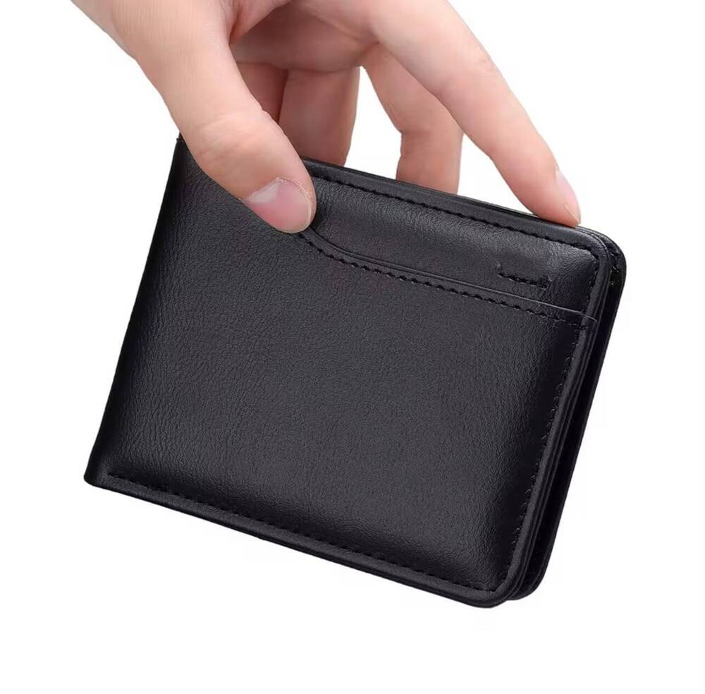 Minimalist Artificial Leather Card Holder Wallet