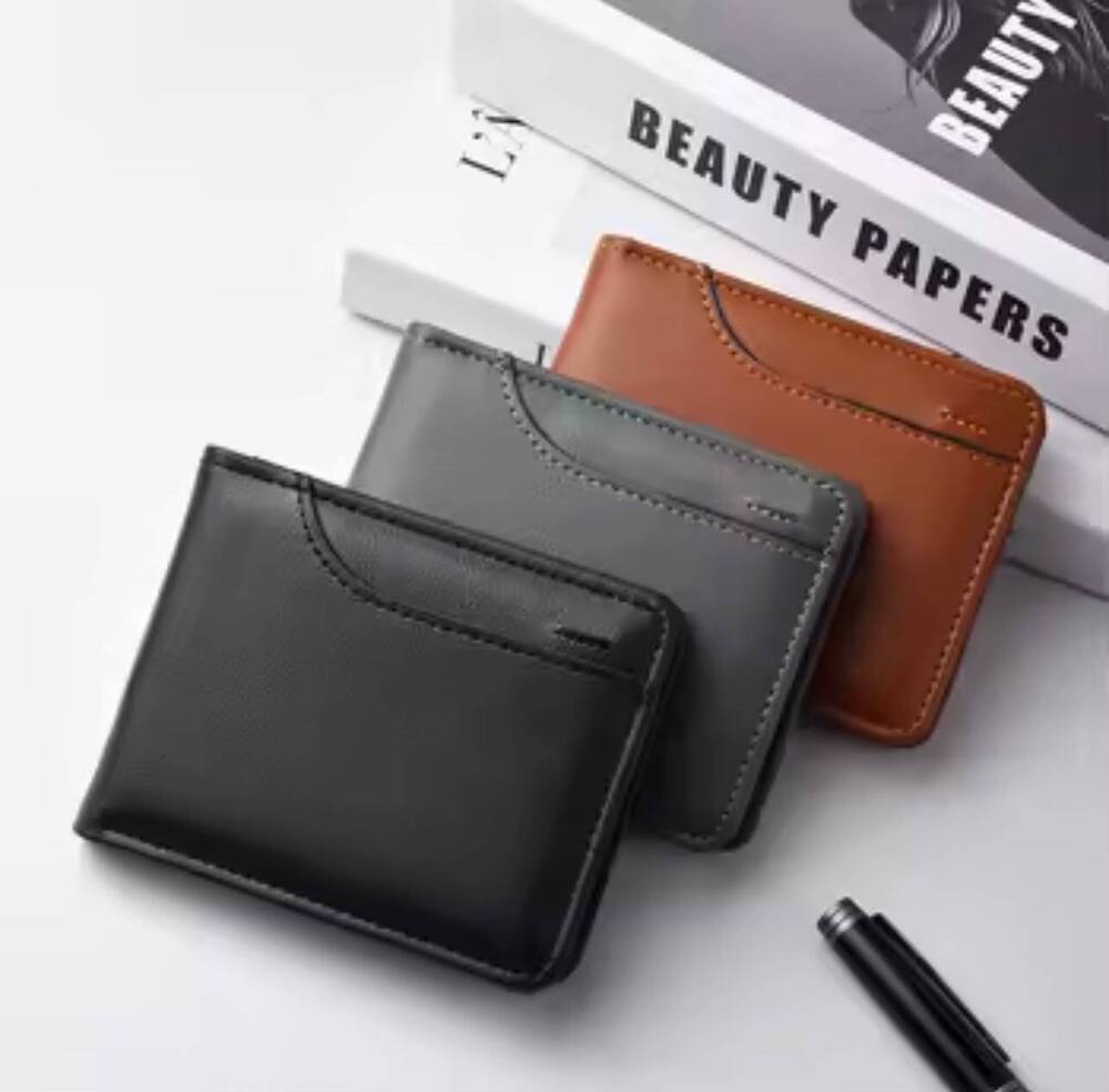 Three Minimalist Leather Wallets