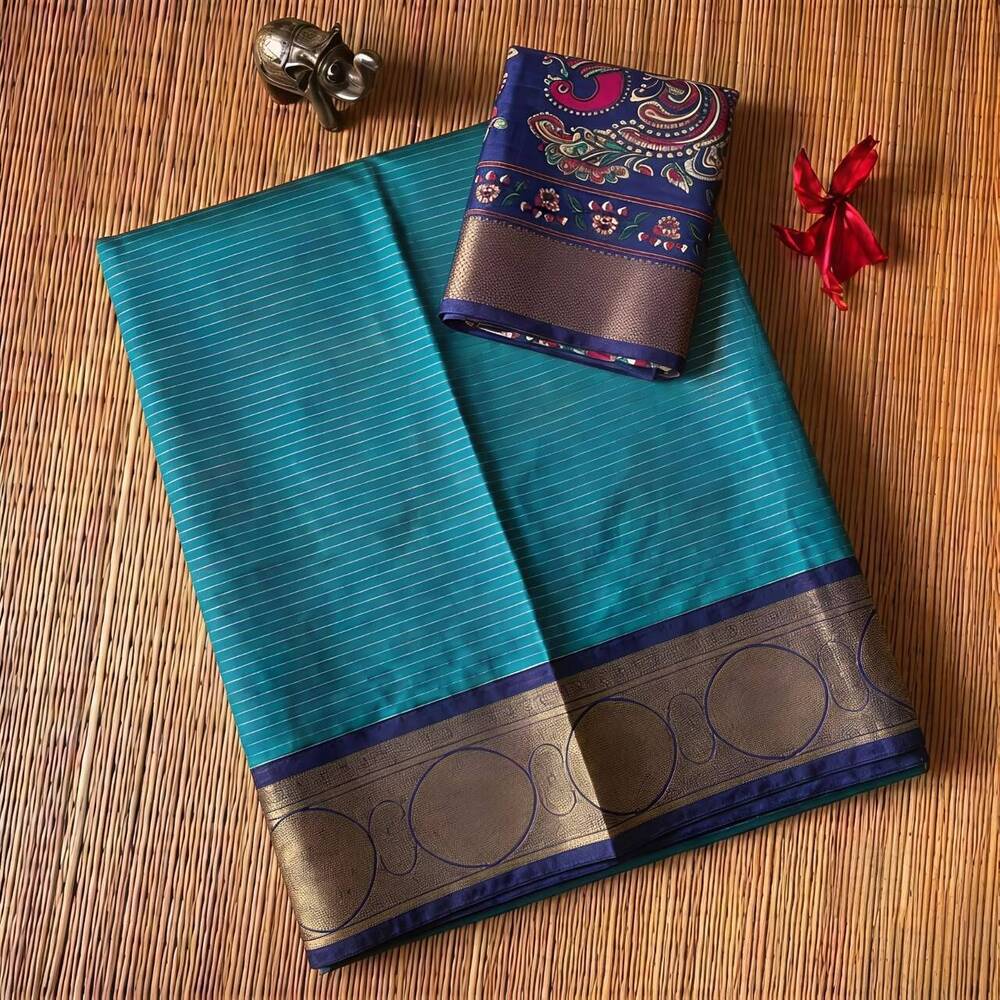 Blue Color Silk Saree