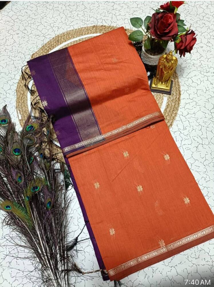 Orange Color Silk Saree