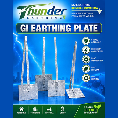 Gi Earthing Plate - Material: Galvanized Iron (Gi)