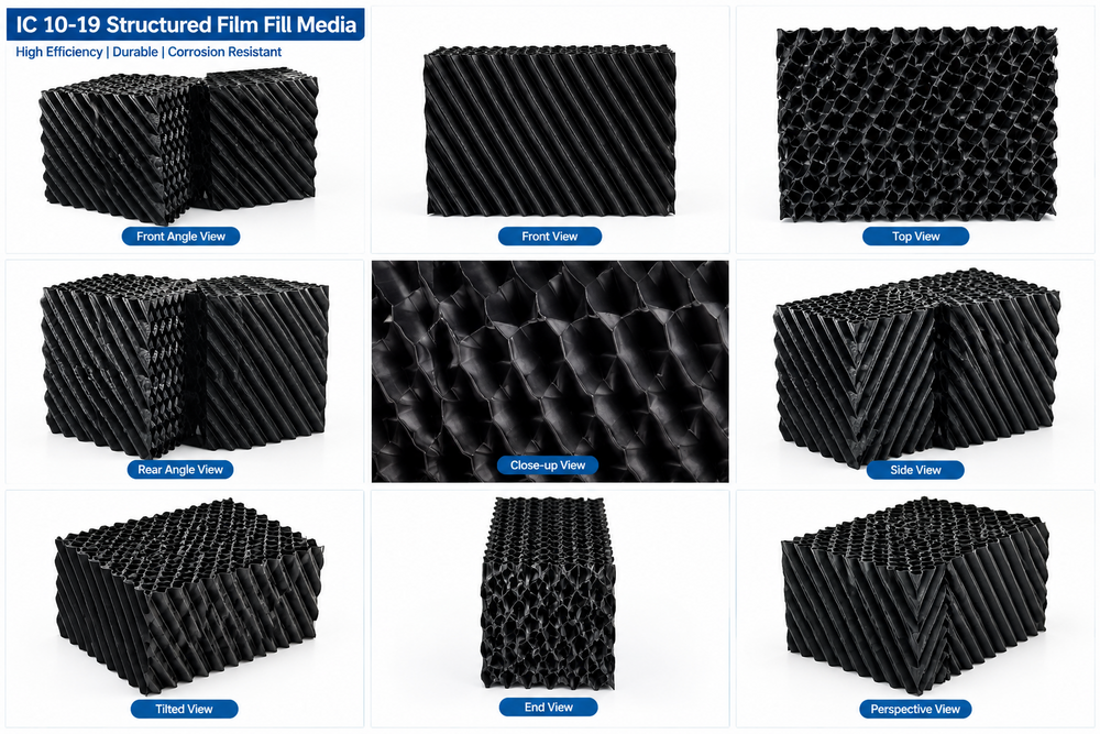 Ic 10-19 Structured Film Fill Media - Capacity: As Per Cooling Tower Design (Ma /Hr)