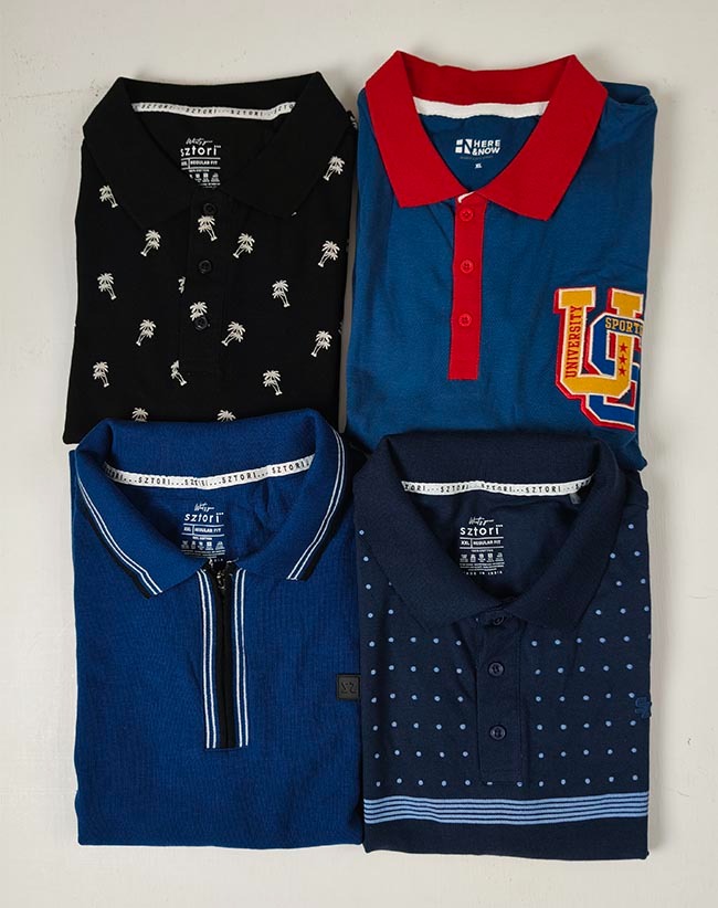 M11761 Mens PLUS SIZE Polos Assorted