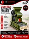 Ground nut decorticator with grader