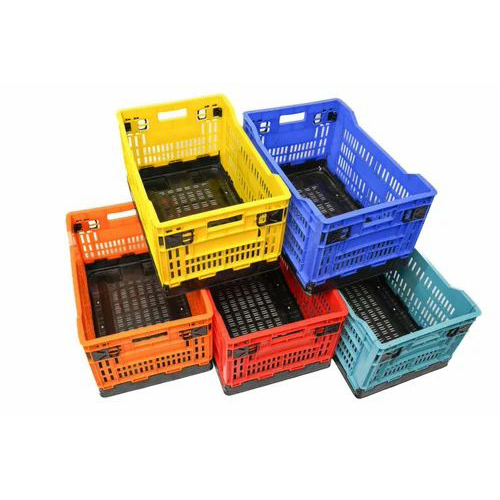 Rectangular Plastic Collapsible Crates