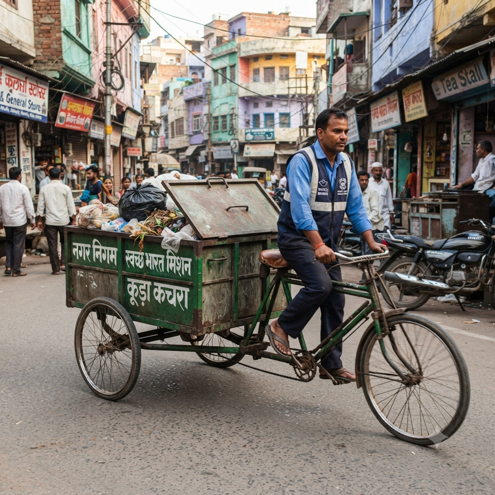 Tricycle Garbage Rickshaw