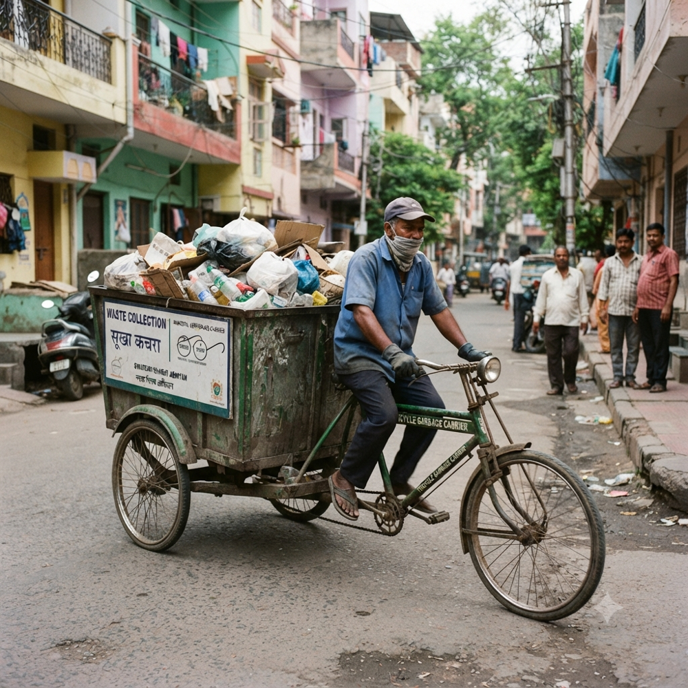 Tricycle Garbage Rickshaw