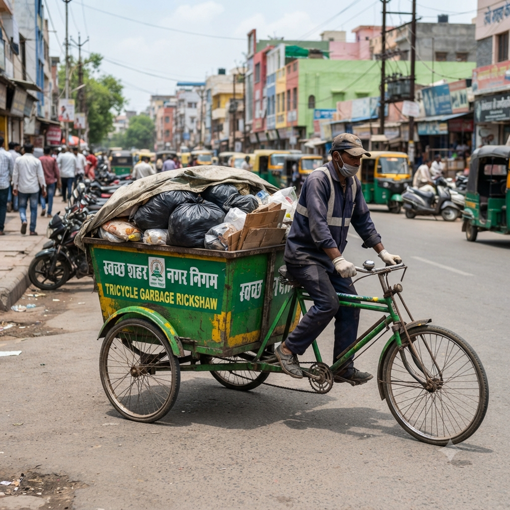 Tricycle Garbage Rickshaw