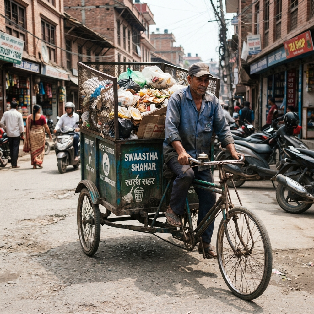 Tricycle Garbage Rickshaw