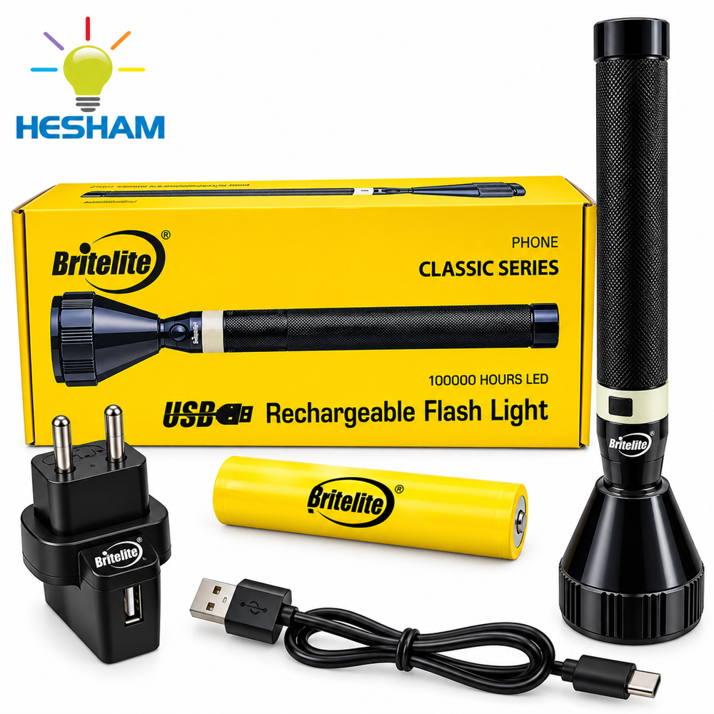 Led Rechargeable Britelite Phoenix Torch Light