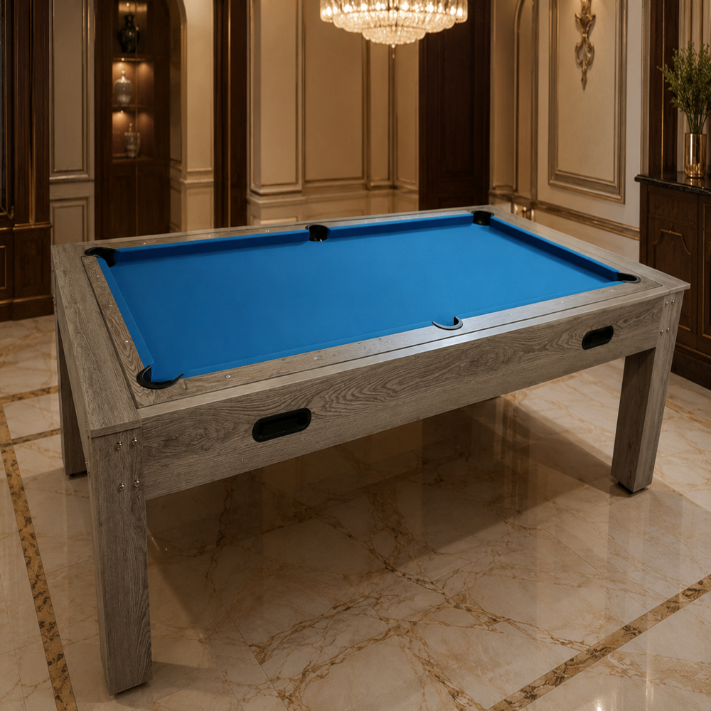 Billiardo 4 in 1 Multi Game Pool Table with Electric Air Hockey, Table Tennis Top and Dinning / Conference Table Top 