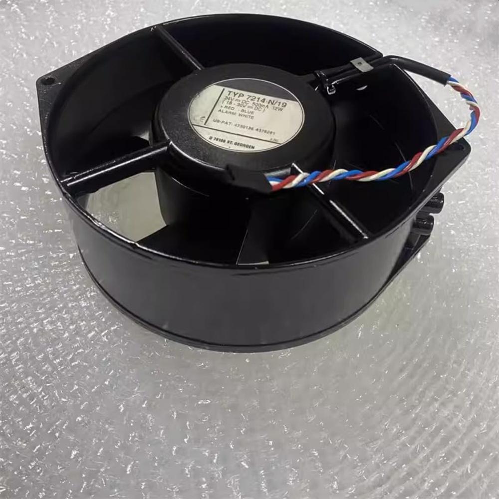 EBMPAPST 7214 N/19 24V DC 12W 17255mm Ball Bearing Industrial Axial Cooling Fan