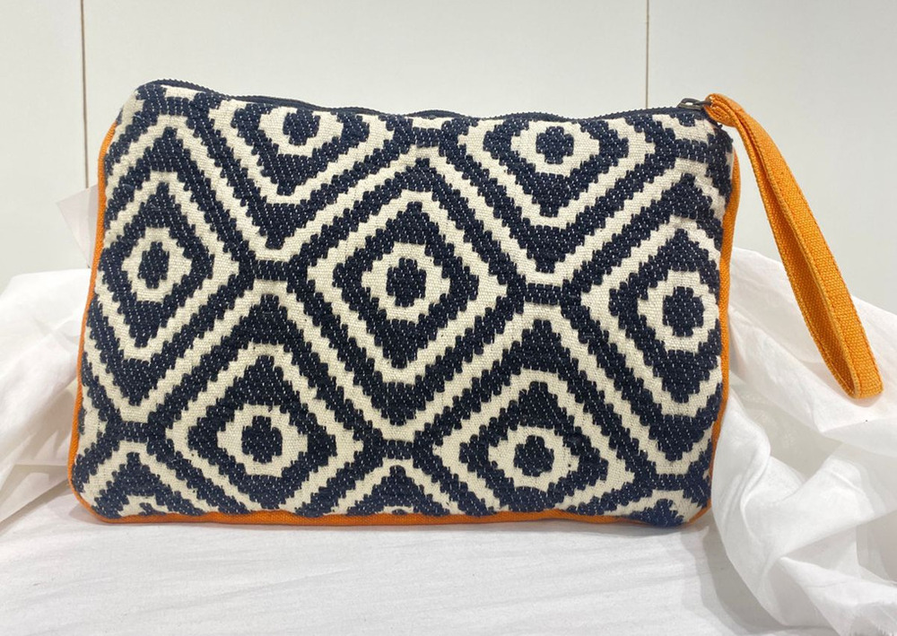 Geometric Wristlet Pouch