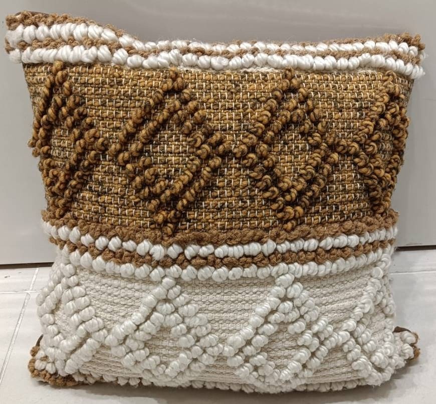 Boho Jute Textured Cushion