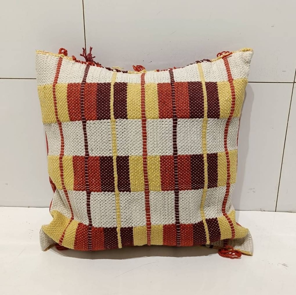 Multicolor Geometric Cushion