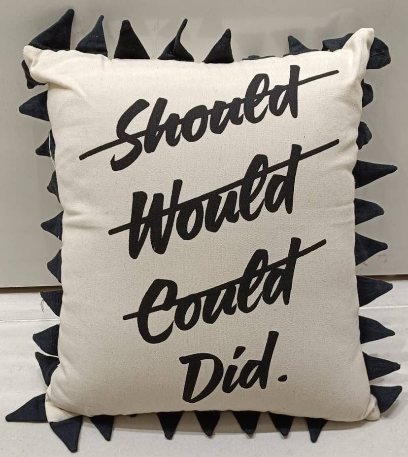 Short Word Quote Cushion