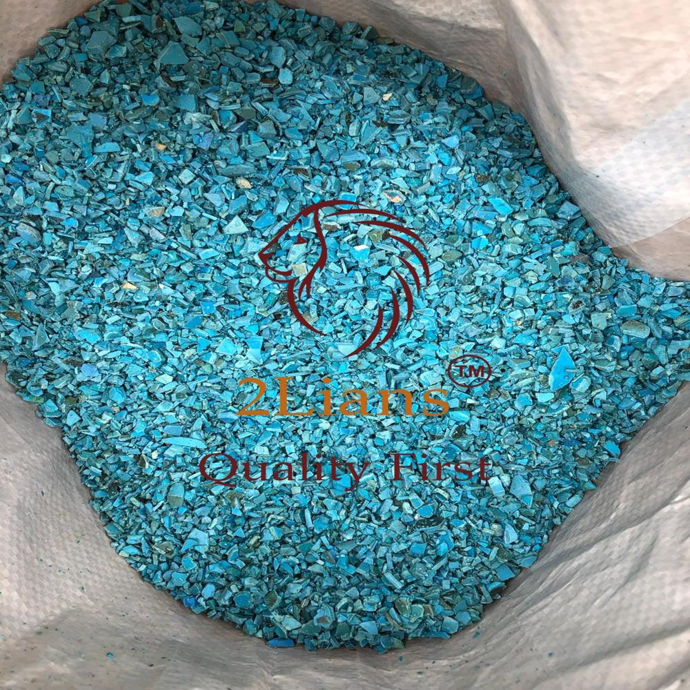PVC Regrind from pipe Blue