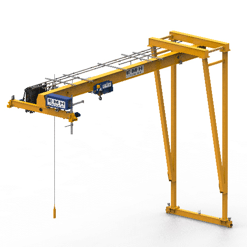 Emh Semi - Gantry Crane - Crane Total Weight: Depends On Capacity (Customizable)