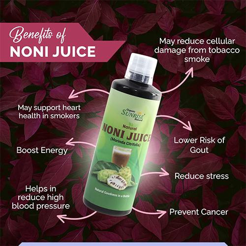 Noni Juice - Organic Noni Syrup, 500 Ml | Supports Digestion, Immune Health, And Energy Boost For Men & Women