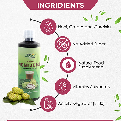 Noni Juice - Organic Noni Syrup, 500 Ml | Supports Digestion, Immune Health, And Energy Boost For Men & Women