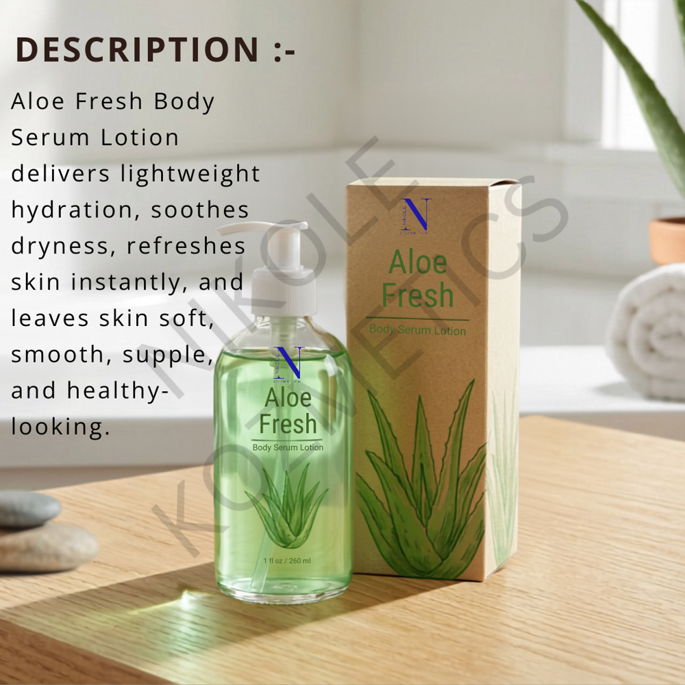 Aloe Fresh Body Serum Lotion - Attributes: Smudge Proof