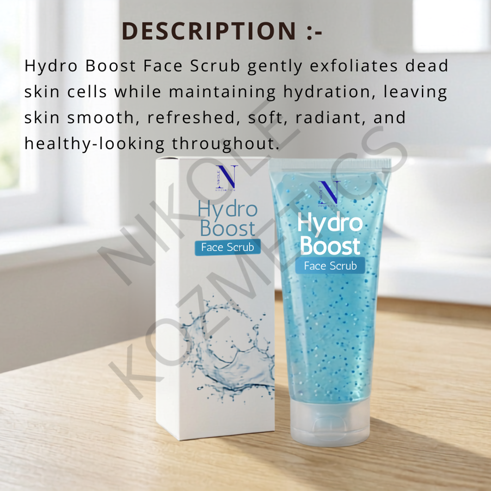 Hydro Boost Face Scrub - Attributes: Smudge Proof