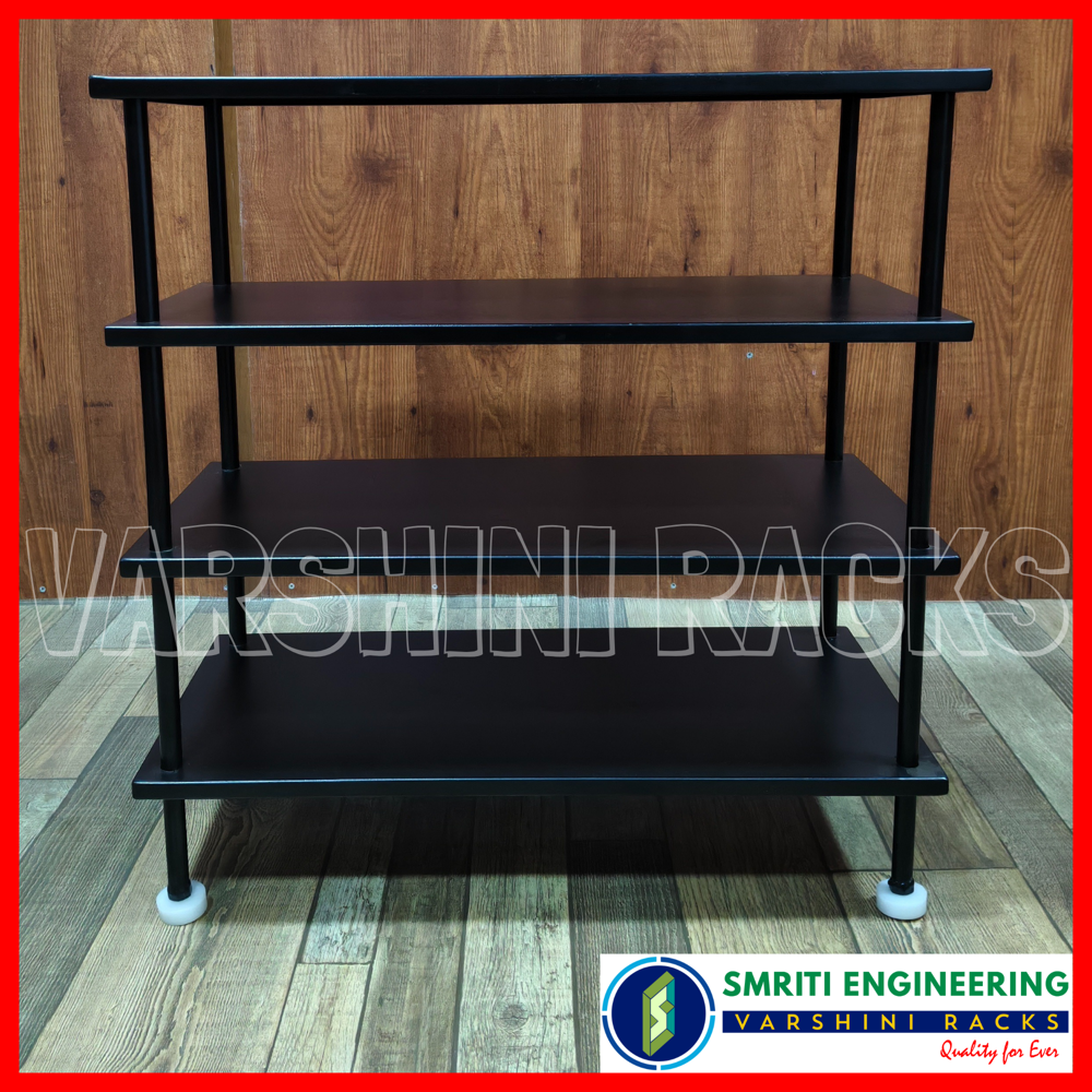 Vegetable Racks - 7 Foot Mild Steel Design | 100 Kg Capacity, Corrosion Resistant Finish