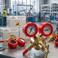 Oxygen Regulator Double Guage