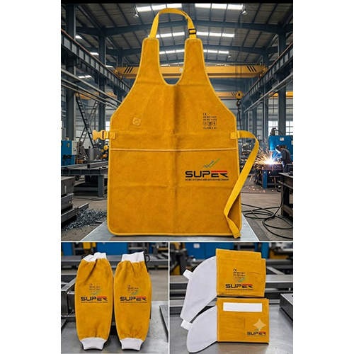 SUPER Leather Apron Hand Gloves and Leg Guard