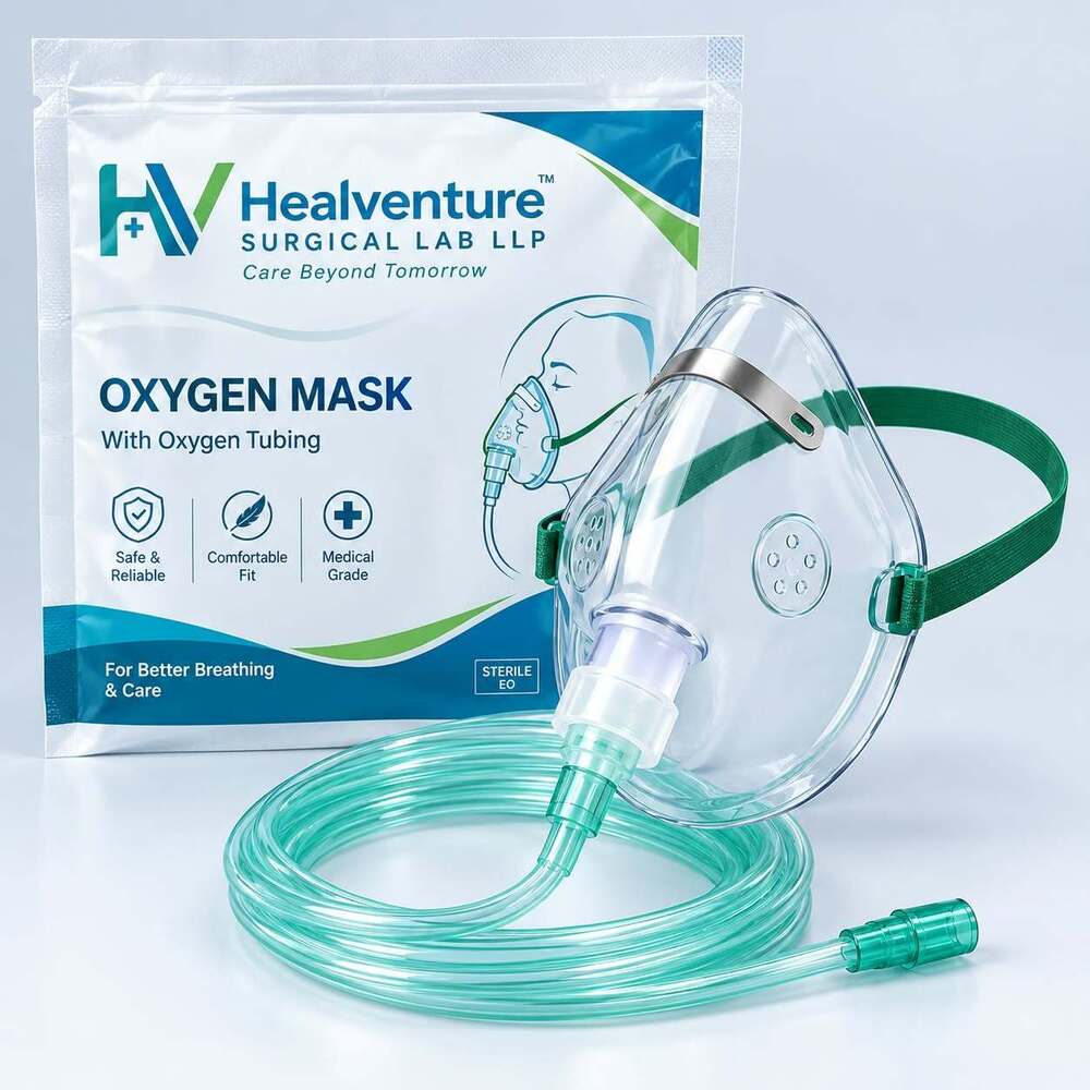 Oxygen Mask With Oxygen Tubing
