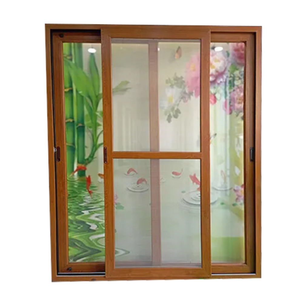 Sliding Laminated Window - Upvc Material, Various Sizes Available, Anthracite Grey And Dark Oak Options, Stainless Steel Screen Netting