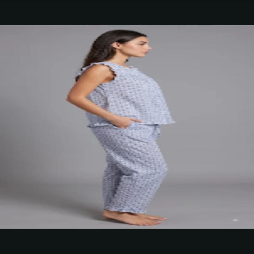 EVOLOVE Pure Rayon Pajama Set for Women Printed Ladies Night Suit Wholesale Nightwear