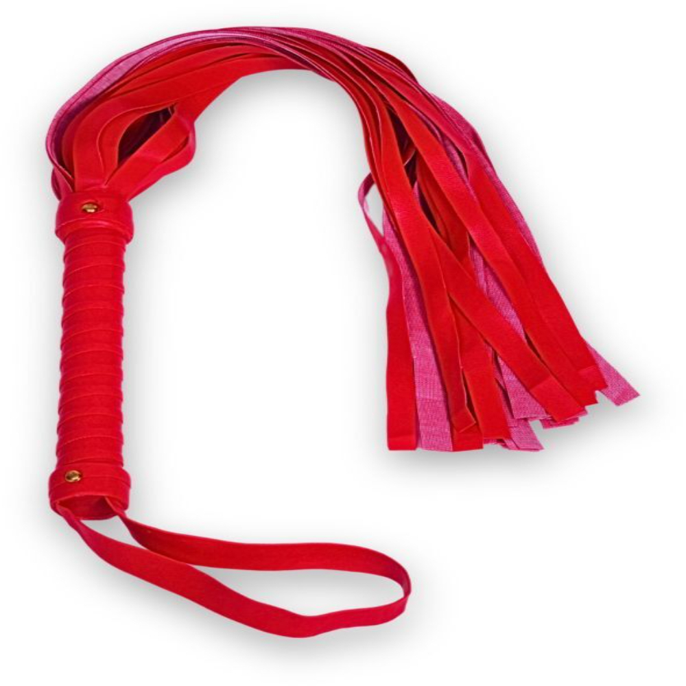 Red Leather Bdsm Flogger