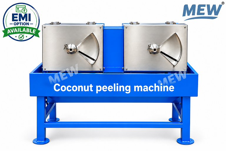 Mariya Double Head Coconut Brown Skin Peeling Machine 1 HP MS & SS