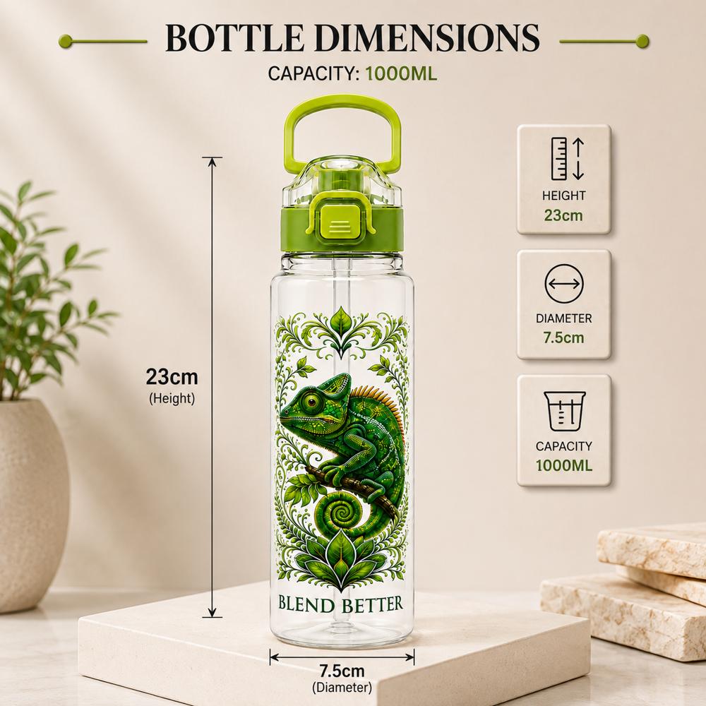 CHAMELEON PRINTED BOTTLE 1000ML