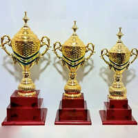 Double Step Award Trophies For Sports Events