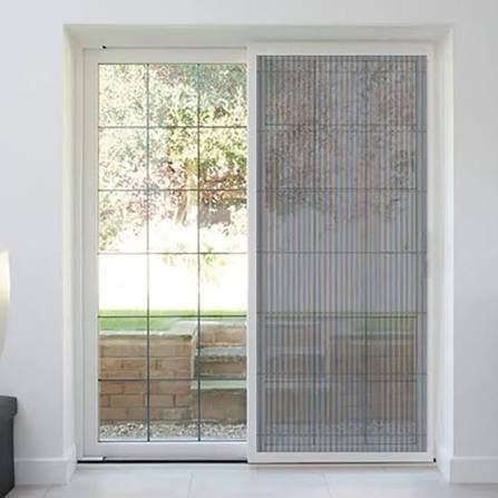 Aluminum Framed Sliding Pleated Mosquito Net