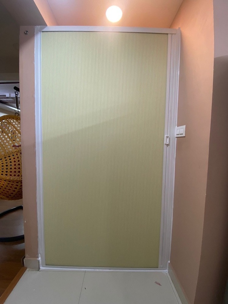 Light Green Honeycomb Pleated Partition Door