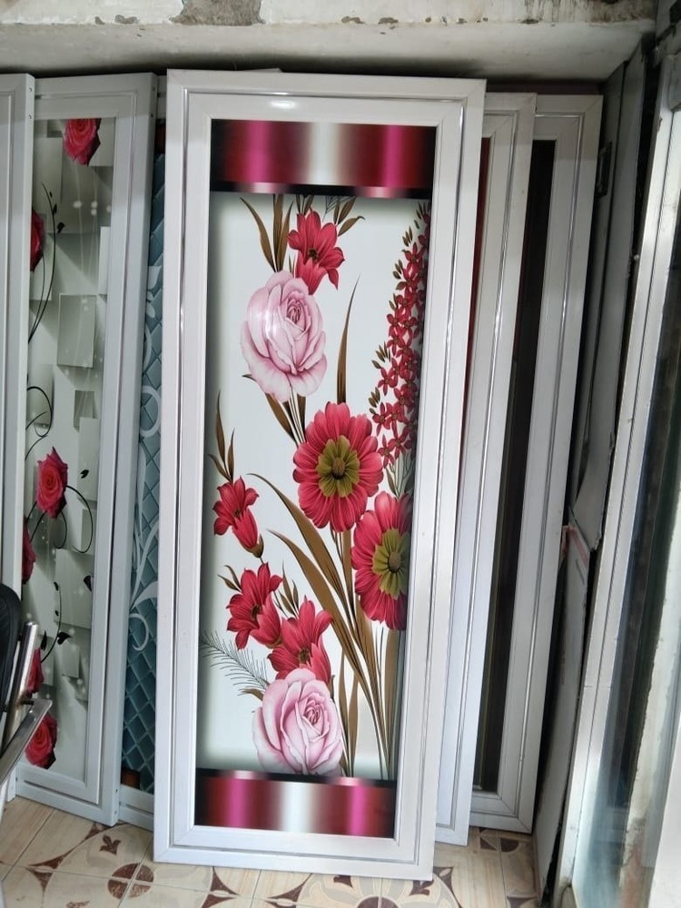 Swing Glossy Floral PVC Door