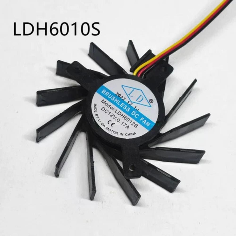 Ld Ldh6012S 12V Dc 0.17A 6010Mm Ball Bearing Industrial Axial Cooling Fan - Blade Material: Plastic