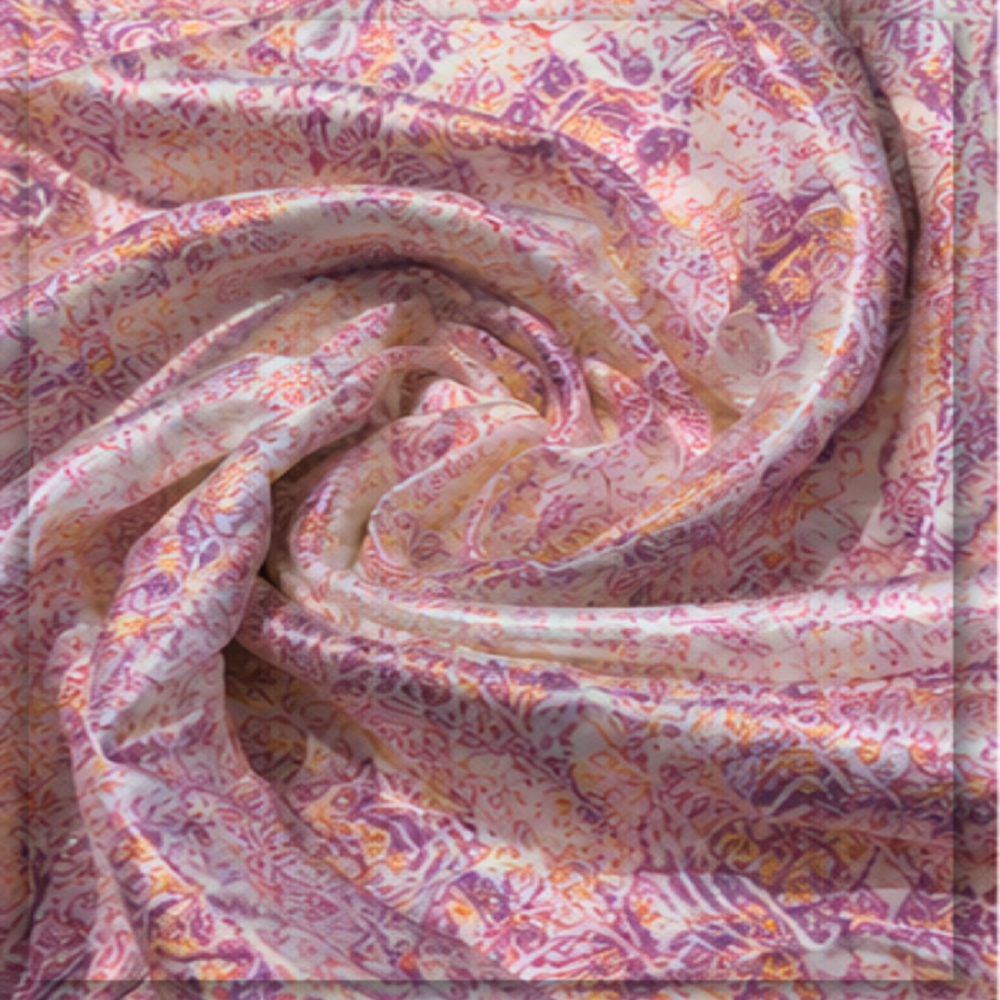 Printed Dola Silk Fabric for Saree & Dress