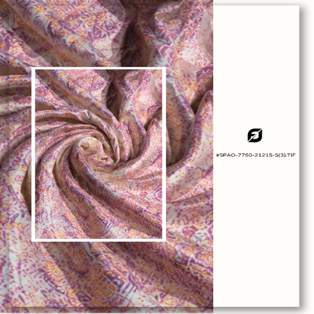 Printed Dola Silk Fabric for Saree & Dress