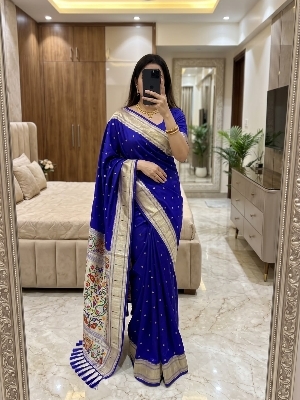 Premium Pethani Silk Saree with Zari & Meenakari Weaving | Wholesale Supplier | Paithani Silk Manufacturer | Paithani Silk Saree Stockiest
