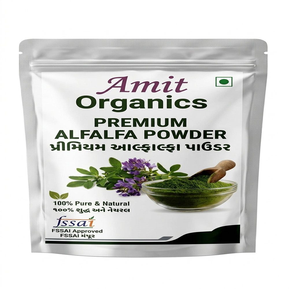 Organics Alfalfa Powder - Additives: Nil (100% Pure