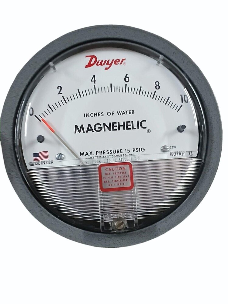 Dwyer Magnehelic Differential Pressure Gauge Range 0-8 Inch Of WATER