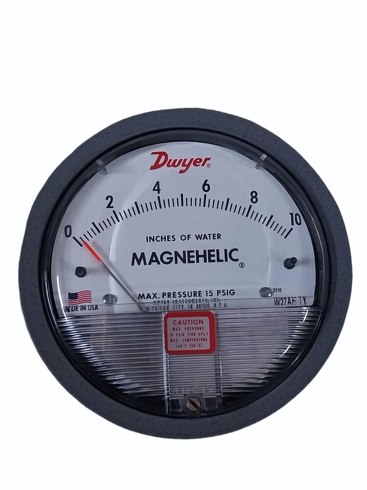 Dwyer Magnehelic Differential Pressure Gauge Range 0-8 Inch Of WATER
