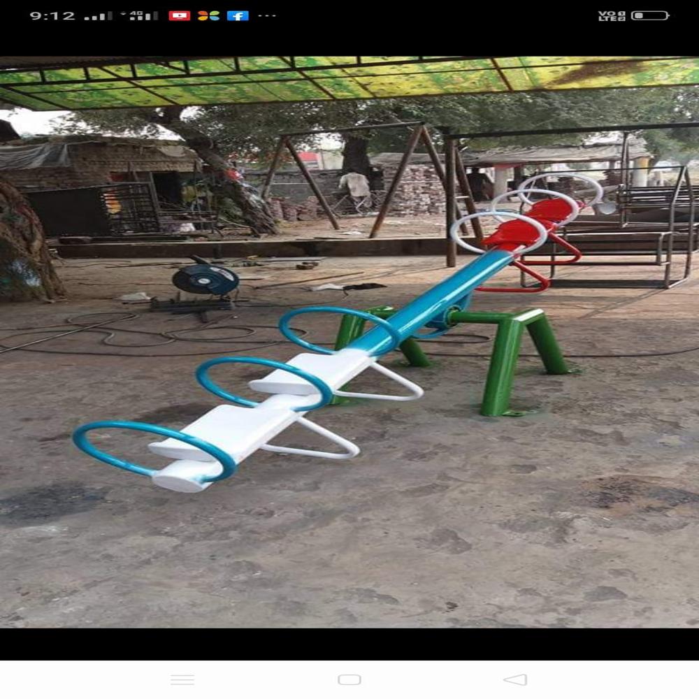 4 seater multi child play ground sea saw