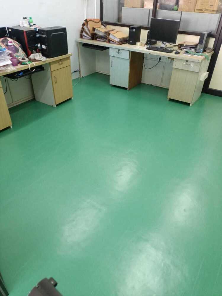 Green Plank Style Vinyl Flooring Roll