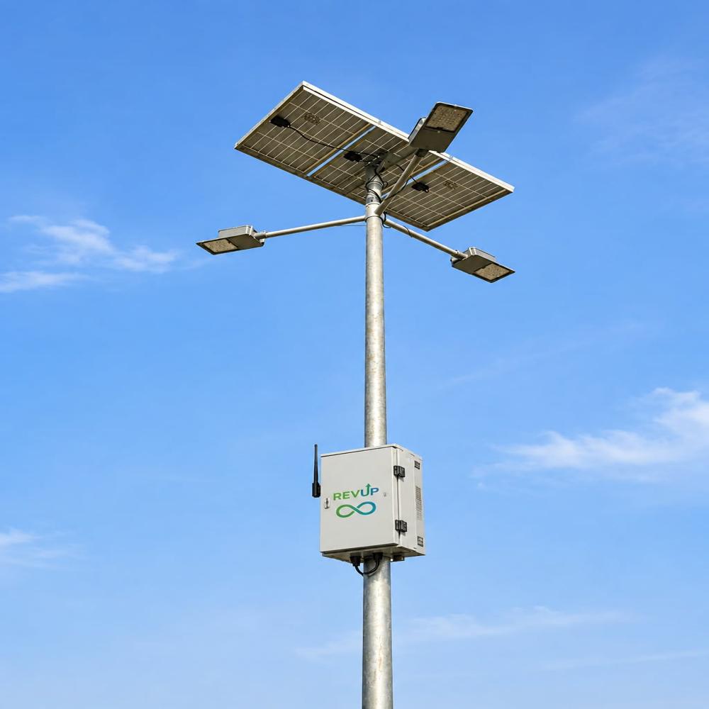 High Mast Solar Light With 20 Mtr Pole